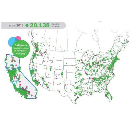 Electric Car Charging Stations on the Upswing